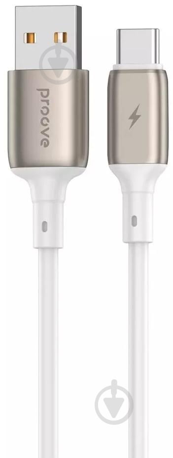 Кабель Proove Flex Metal Type-C 2.4A 1 м білий (CCFM20001202) - фото 1 Кабель Proove Flex Metal Type-C 2.4A 1 м білий (CCFM20001202) - фото 1