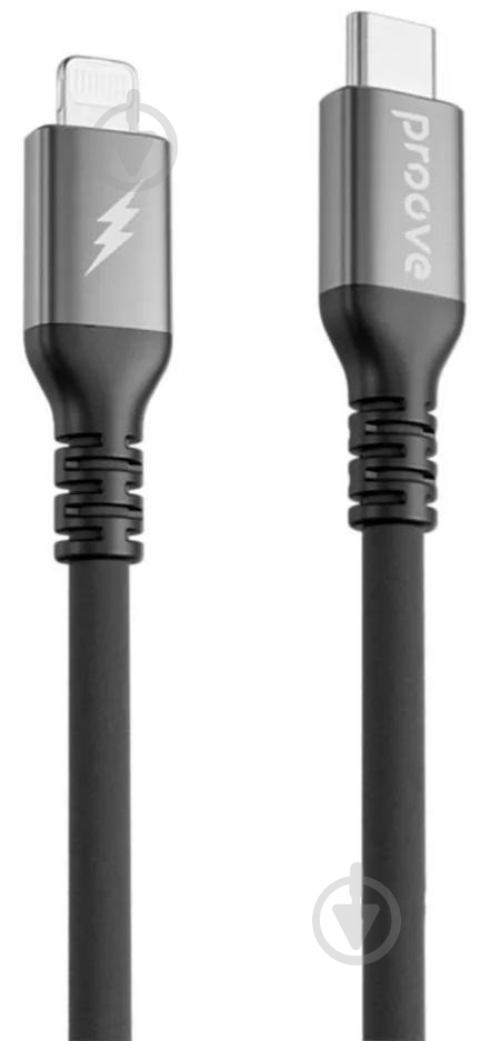 Кабель Proove ReGen Silicone Type-C - Lightning 1 м чорний (CCRS60002101) - фото 1 Кабель Proove ReGen Silicone Type-C - Lightning 1 м чорний (CCRS60002101) - фото 1