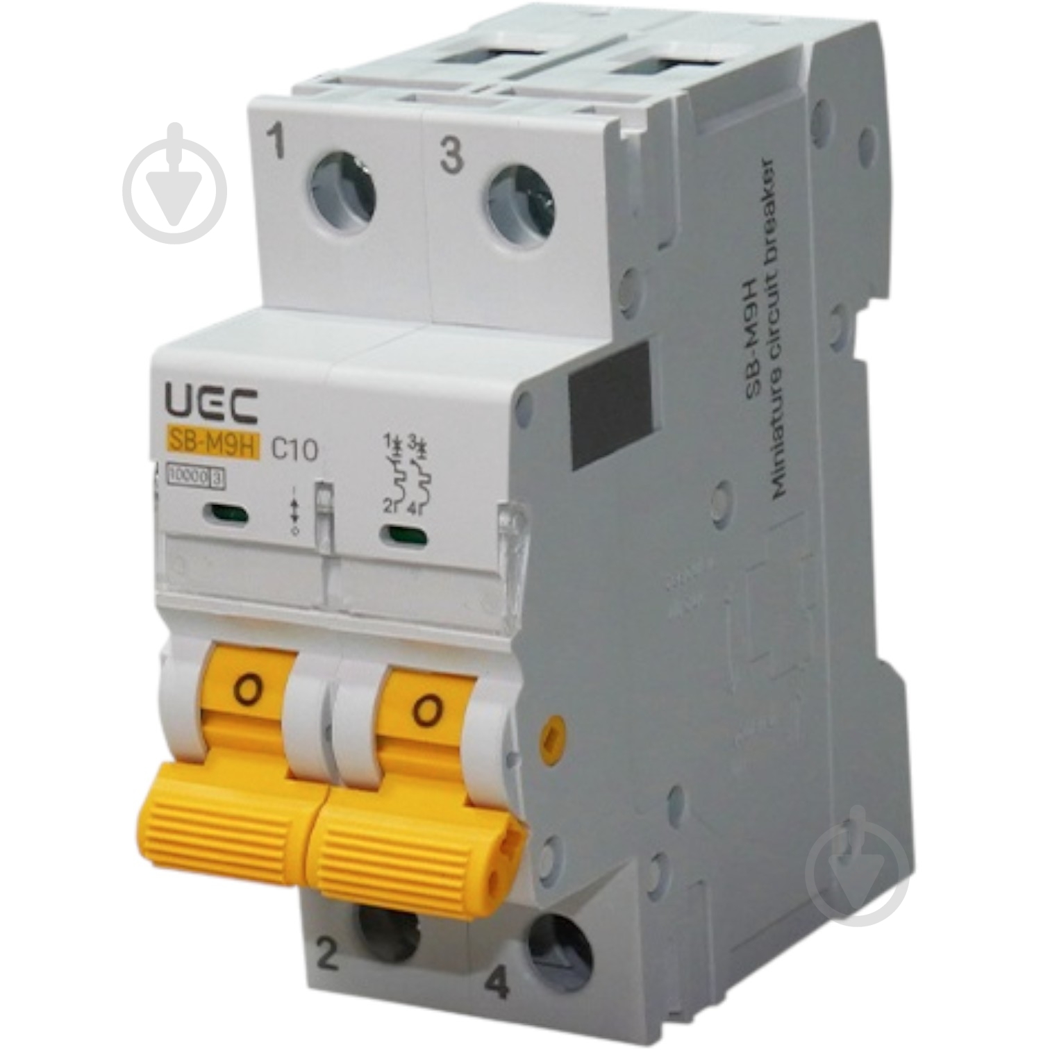 Автоматический выключатель UEC SB-M9H 2P 40A C 10кA MCB100-2-040-C - фото 1