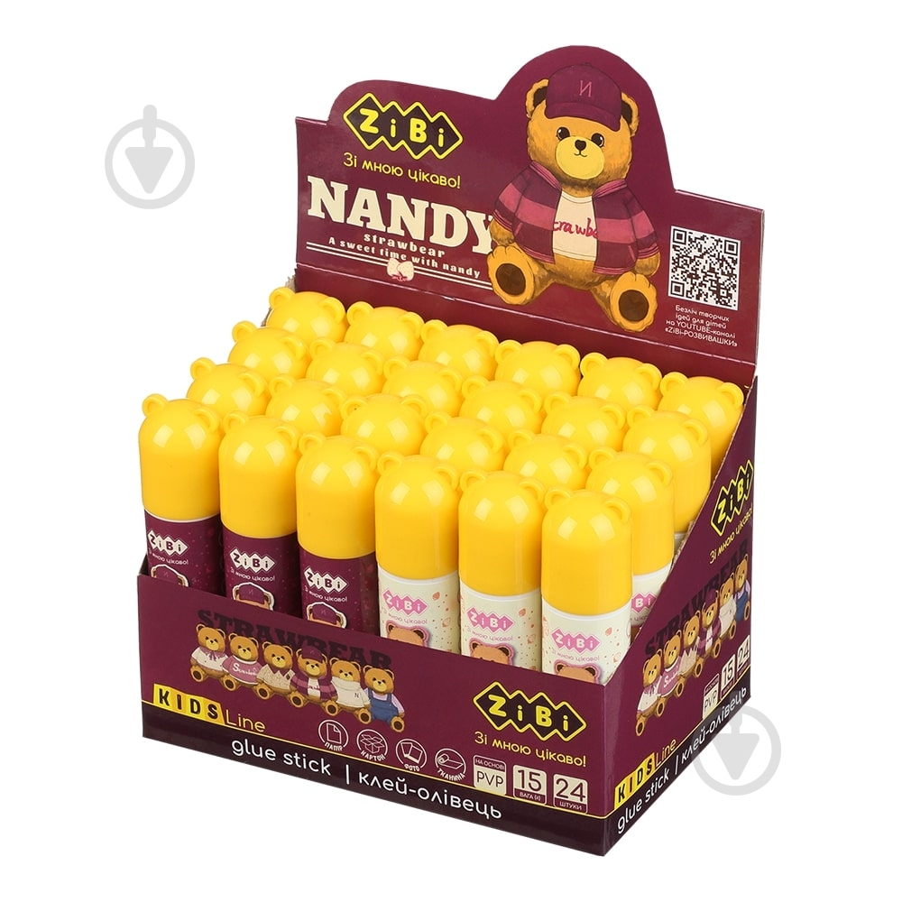 Клей-карандаш Bear Toy 15 г PVP ZiBi - фото 5 Клей-карандаш Bear Toy 15 г PVP ZiBi - фото 5