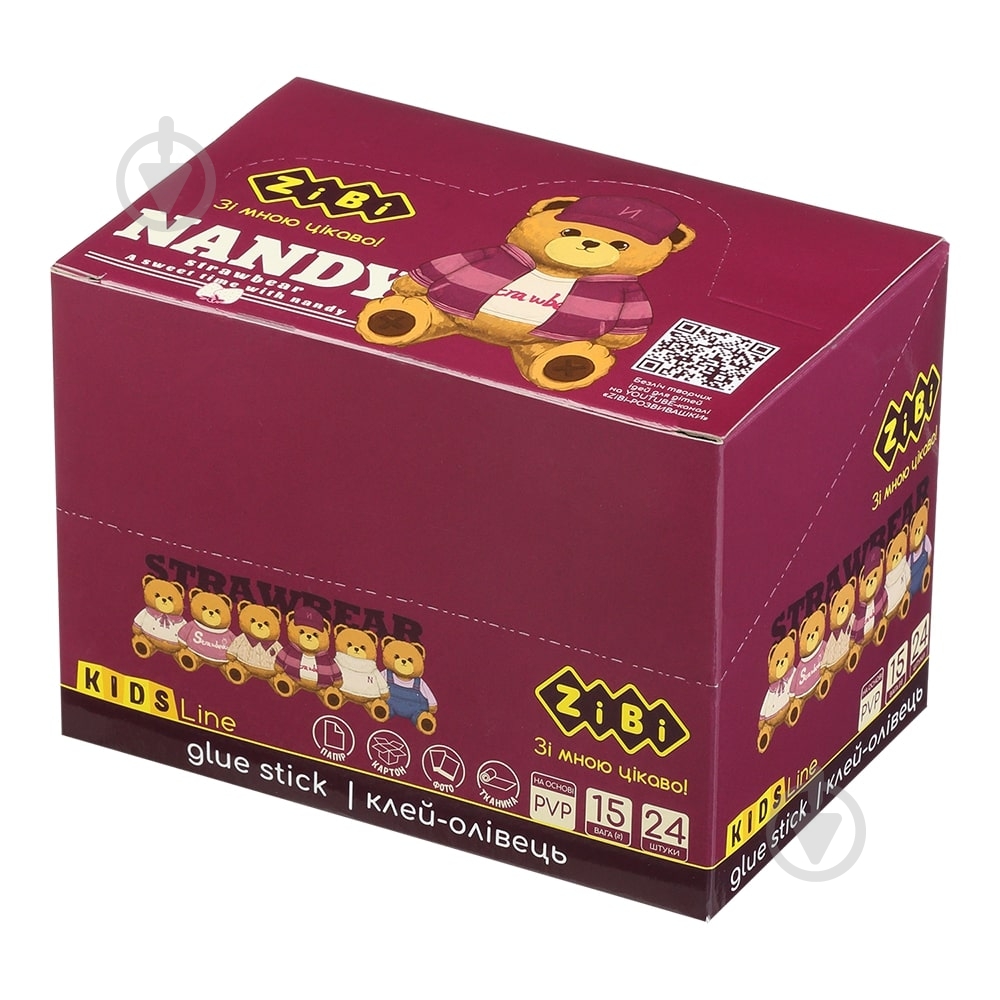Клей-карандаш Bear Toy 15 г PVP ZiBi - фото 6 Клей-карандаш Bear Toy 15 г PVP ZiBi - фото 6