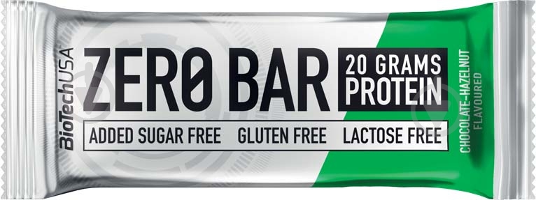 Батончик BioTechUSA Zero Bar Шоколад-орех 50 г - фото 1