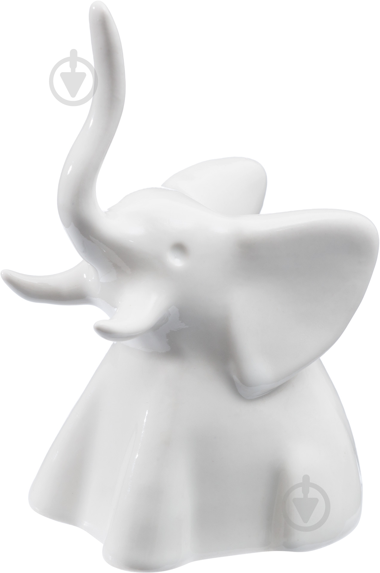 Подставка для украшений слон белый - фото 2