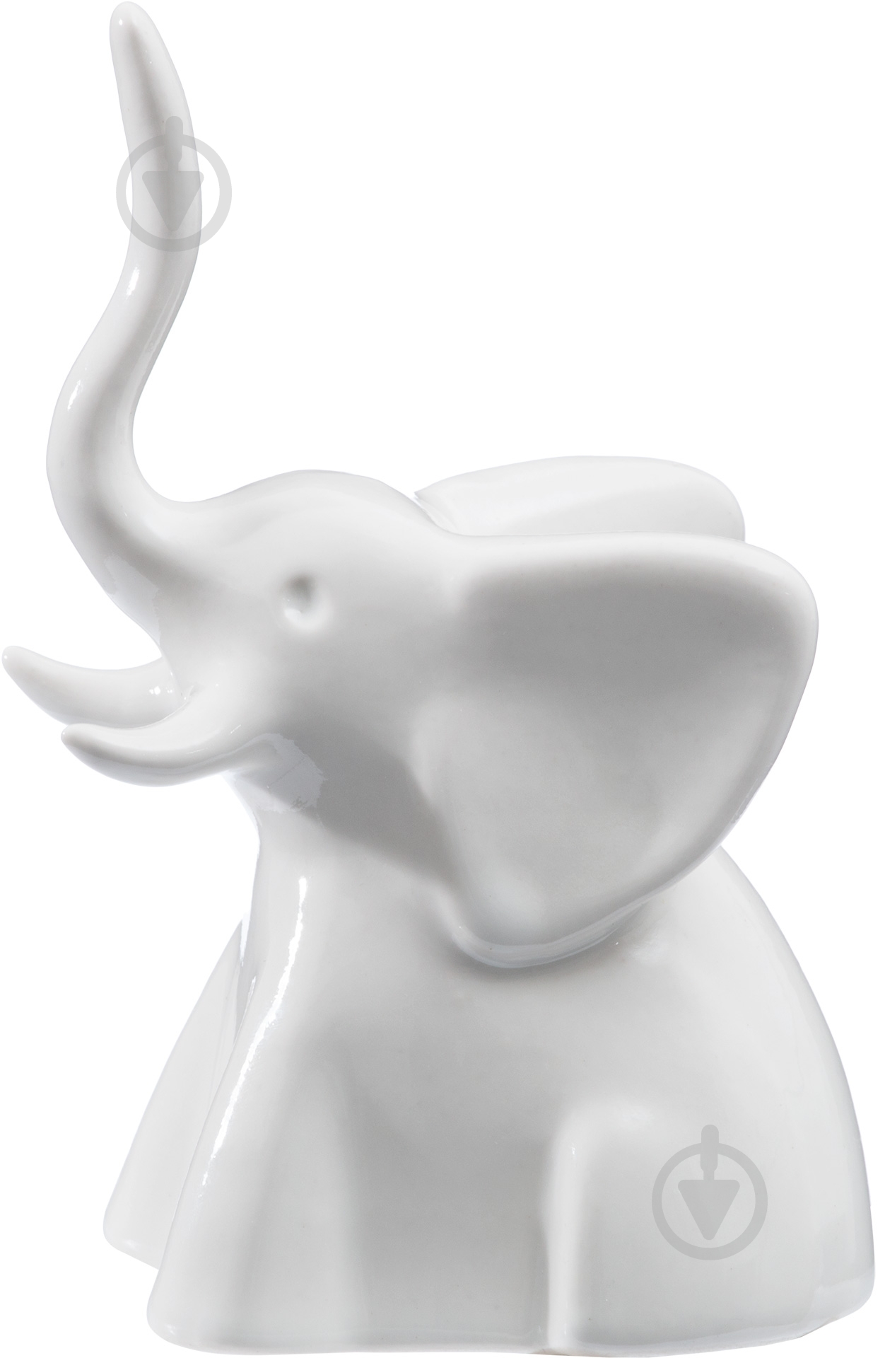 Подставка для украшений слон белый - фото 1