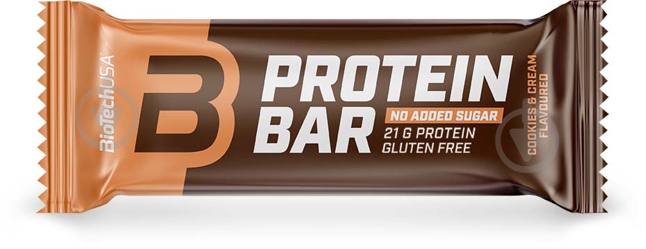 Батончик BioTechUSA Protein Bar Cookies & Cream 70 г - фото 1