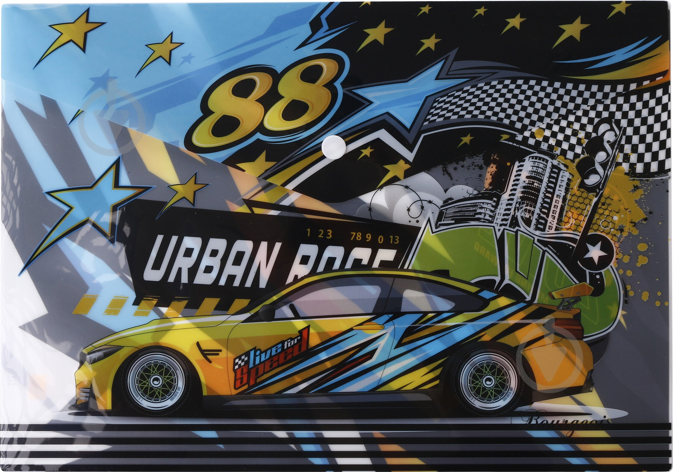 Папка-конверт на кнопке A4+ Bourgeois ПП08 - фото 7