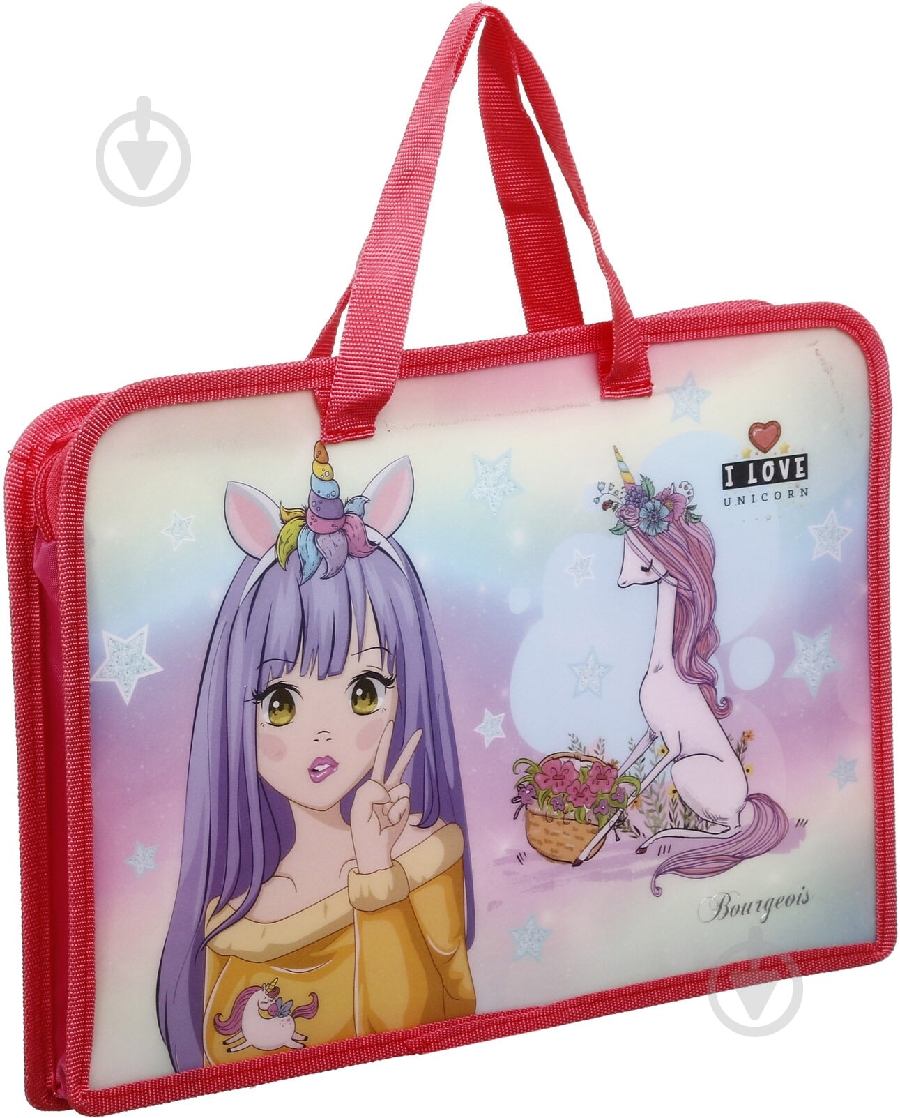 Папка-портфель на блискавці A4+ в асортименті Bourgeois - фото 6