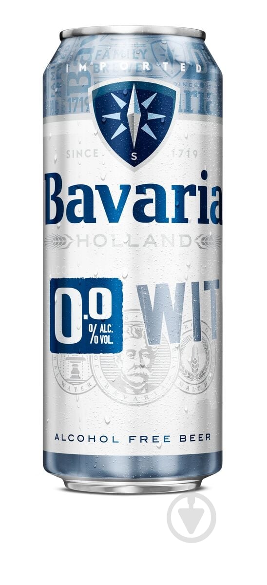 Пиво Bavaria WIT светлое 0% ж/б 500 мл - фото 1
