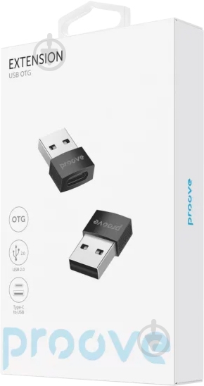 Перехідник Proove OTG Extension USB to Type-C чорний (HBEX00101001) - фото 4