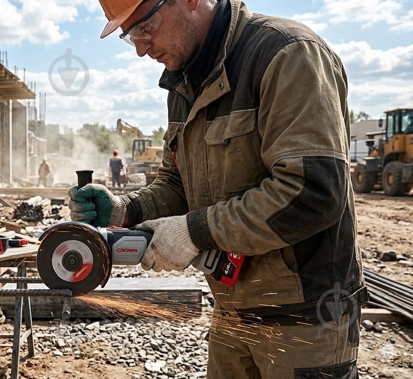 ᐉ Болгарка (угловая шлифмашина) Crown CT23026-125XS-4 BMC