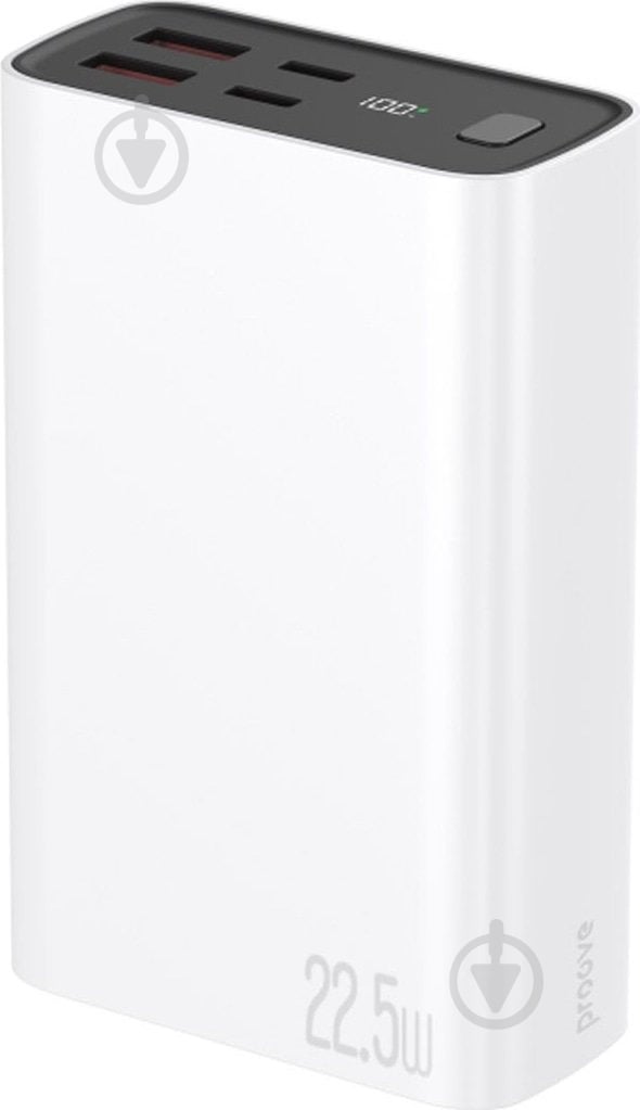 Повербанк Proove Hyper Flux Plus 22.5W 20000 mAh white (PBF222120002) - фото 1 Повербанк Proove Hyper Flux Plus 22.5W 20000 mAh white (PBF222120002) - фото 1