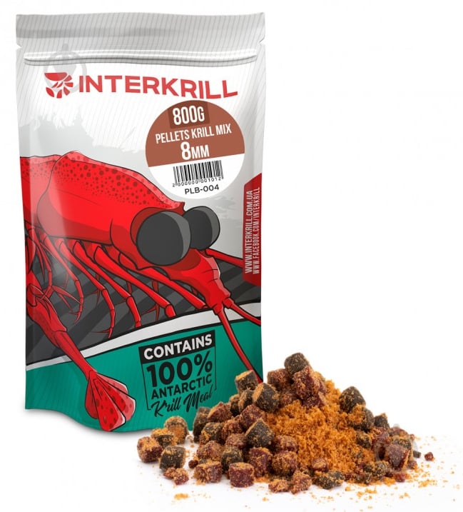 Пеллетс INTERKRILL 800 г кріль KRILL MIX 8mm - фото 1