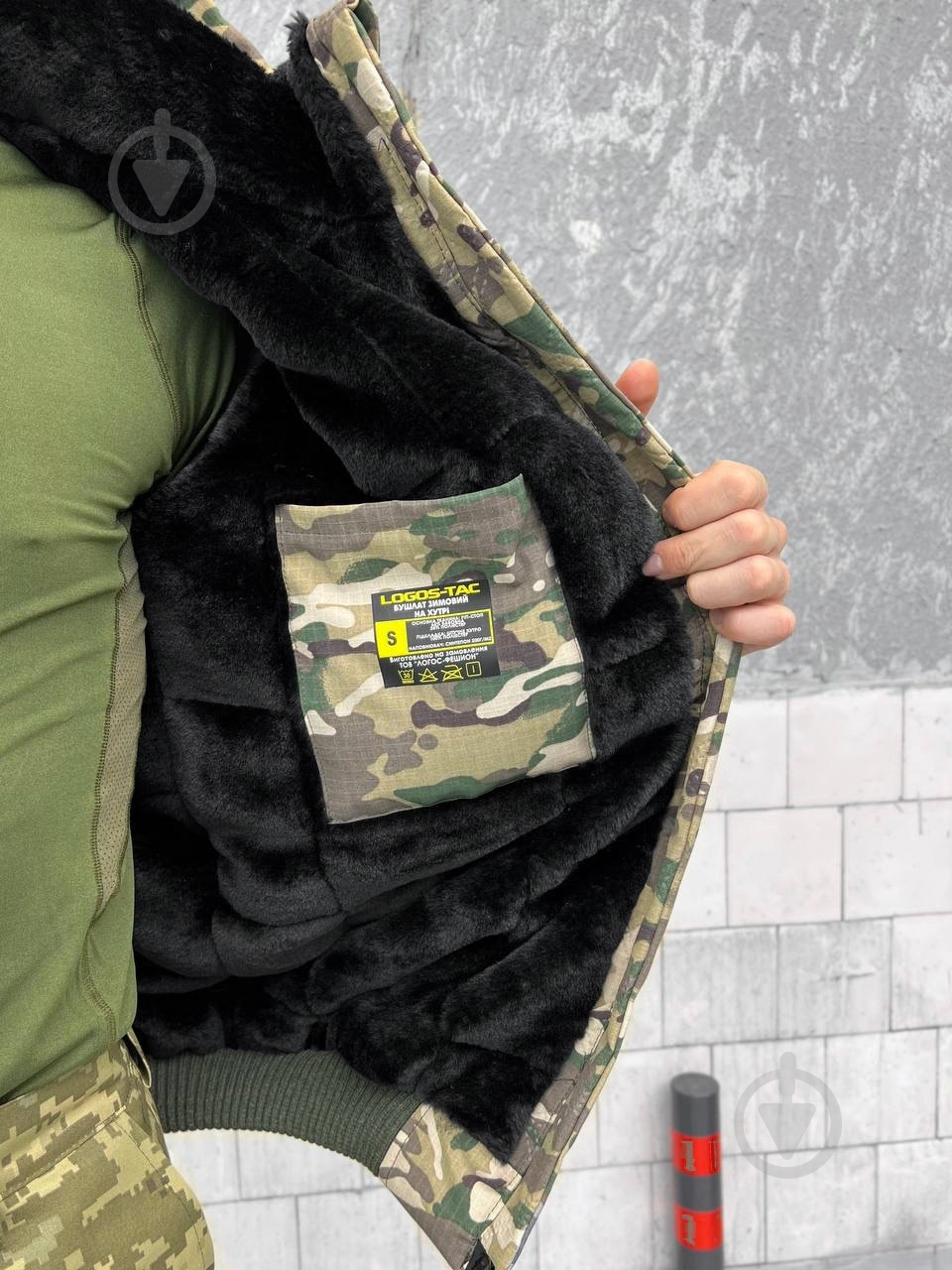 Куртка чоловіча LOGOS-Tac тактична "Зимова на хутрі" світлий мультикам 04-07-00-0008 р.S - фото 16