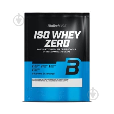 Протеин BioTechUSA IsoWhey Zero Lactose Free кофе латте 0,025 кг - фото 1