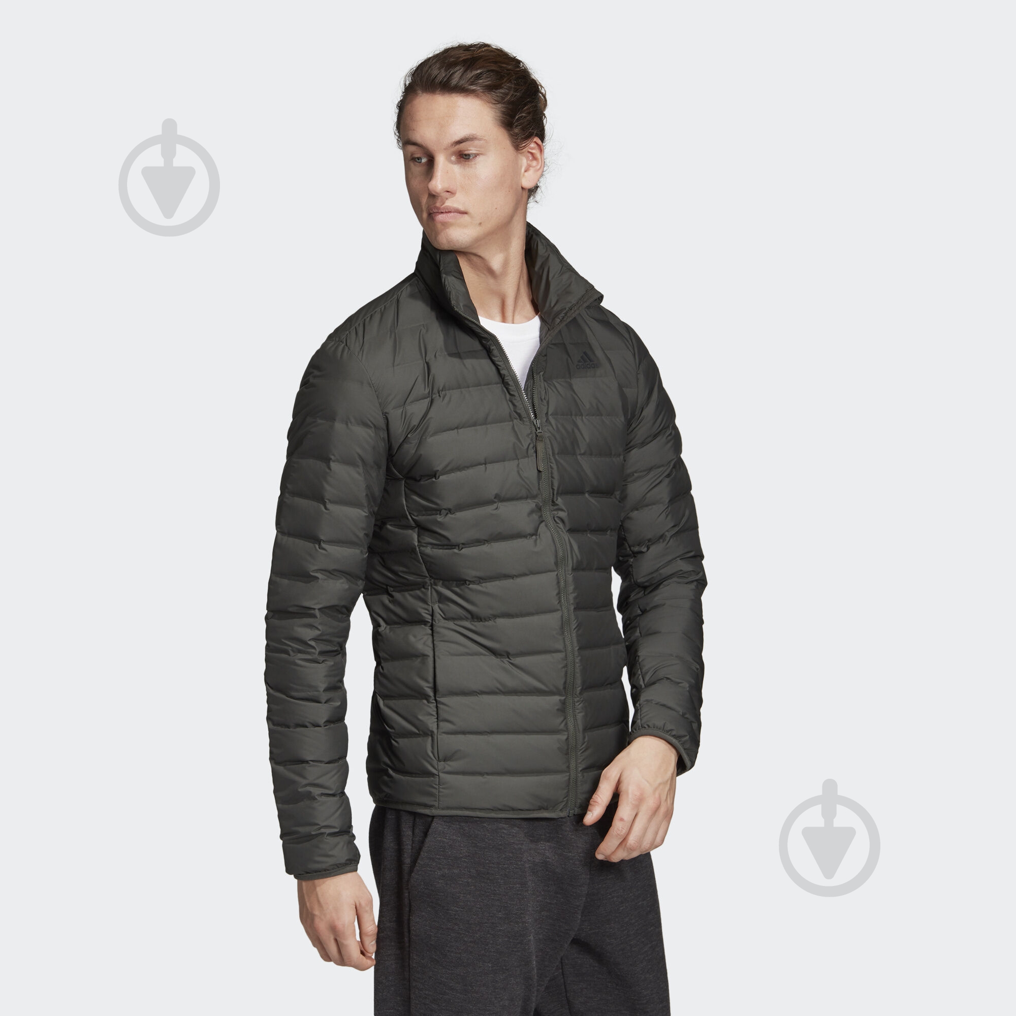 Куртка Adidas VARILITE SOFT J DZ1424 р.M зеленая - фото 4