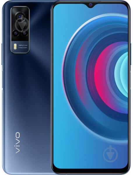 Смартфон Vivo Y53S 6/128GB deep sea blue - фото 1