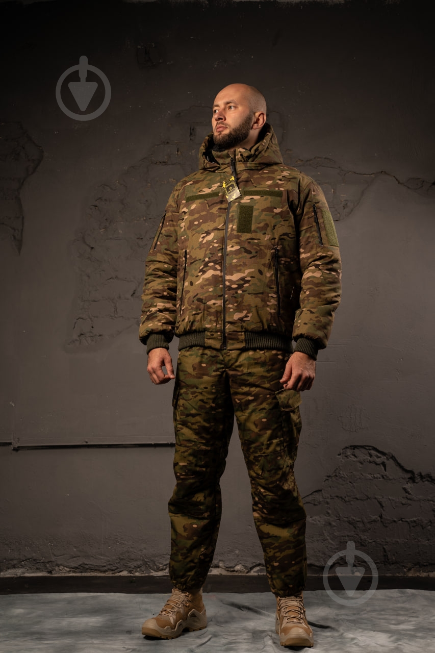 Куртка мужская LOGOS-Tac тактическая "Зимняя на меху" темный мультикам 04-07-00-0008 р.3XL - фото 9
