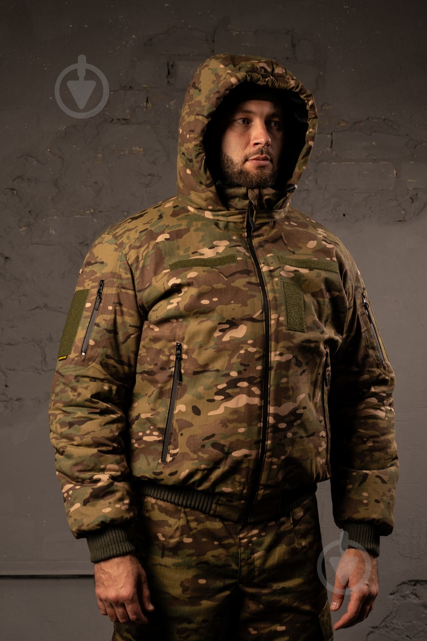 Куртка мужская LOGOS-Tac тактическая "Зимняя на меху" темный мультикам 04-07-00-0008 р.3XL - фото 1