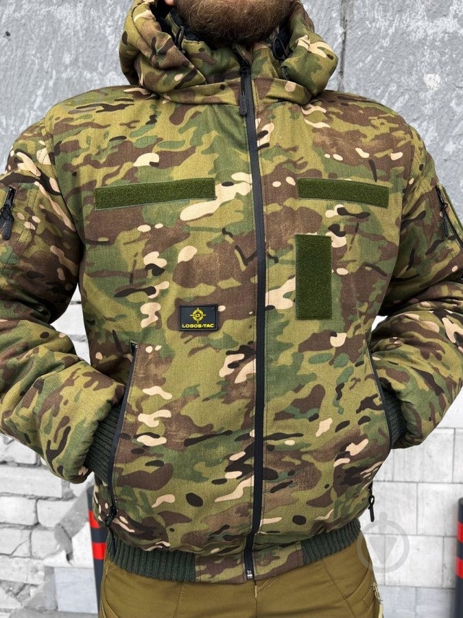 Куртка мужская LOGOS-Tac тактическая "Зимняя на меху" темный мультикам 04-07-00-0008 р.3XL - фото 14