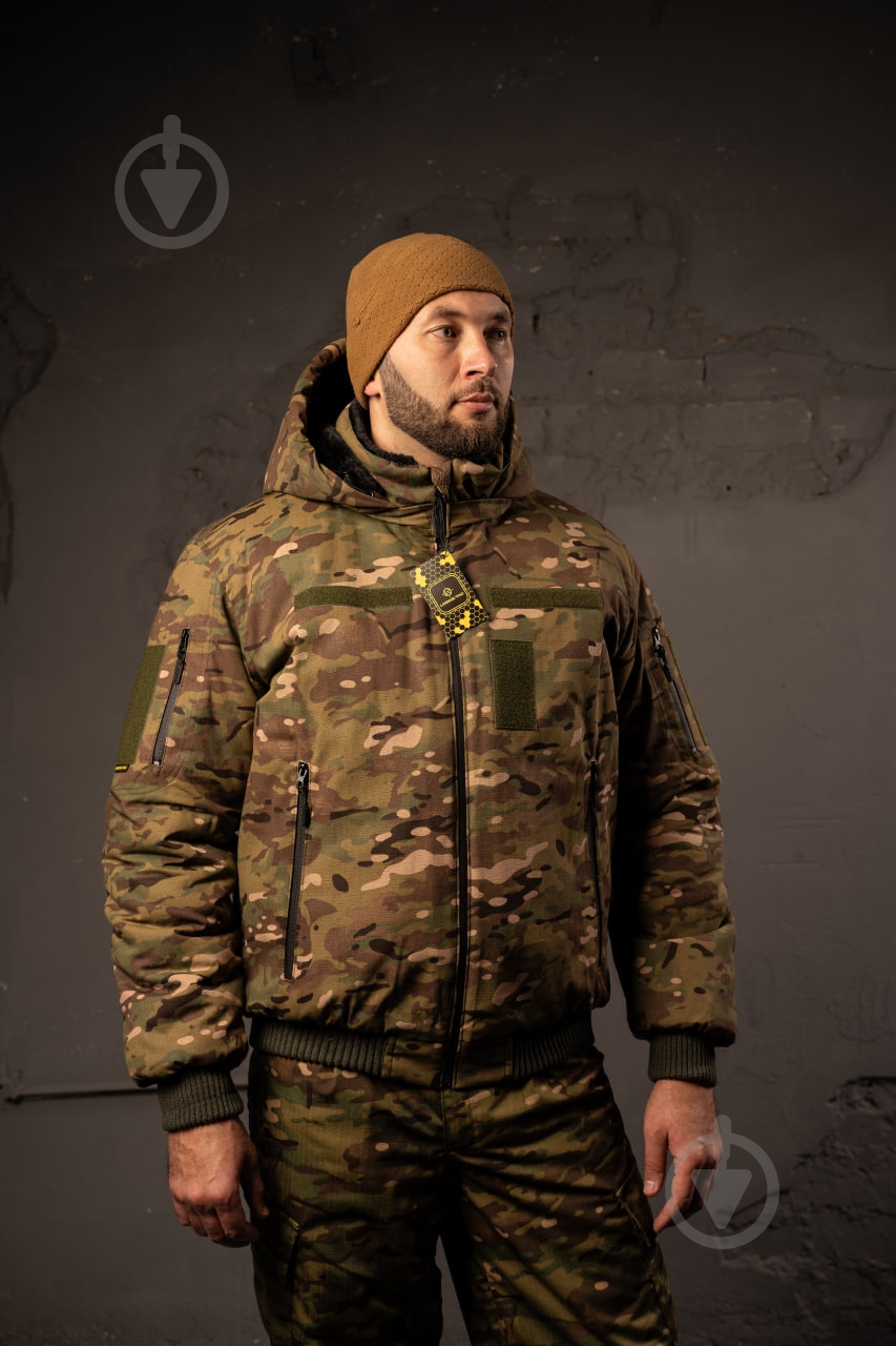 Куртка мужская LOGOS-Tac тактическая "Зимняя на меху" темный мультикам 04-07-00-0008 р.3XL - фото 2