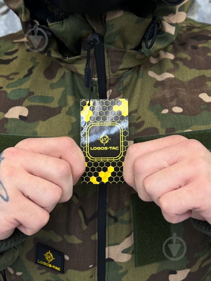 Куртка мужская LOGOS-Tac тактическая "Зимняя на меху" темный мультикам 04-07-00-0008 р.3XL - фото 16