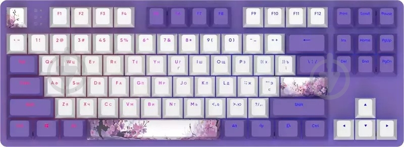 Клавіатура Dark Project One - RGB ANSI ENG/UA (DPO87_GSH_DPUP_ANSI_UA) white/violet - фото 1