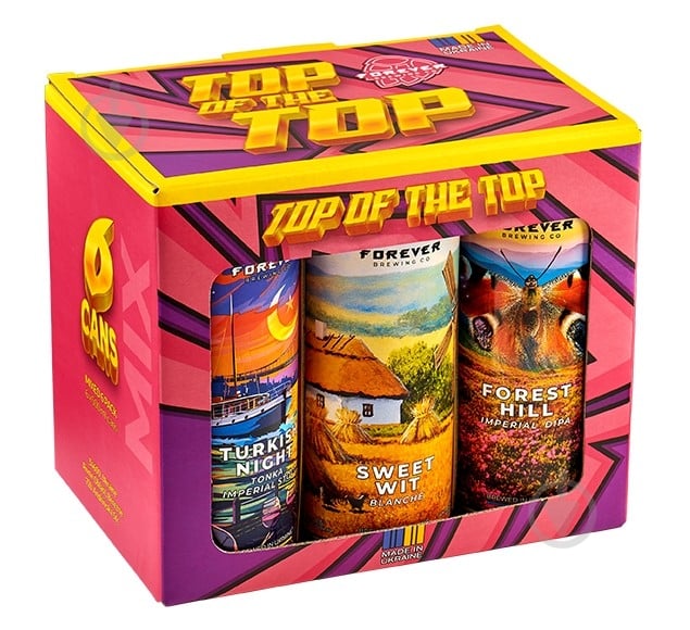 Набір пива Волинський Бровар "Top of the Top"" TM ""FOREVER" 3 л - фото 1 Набір пива Волинський Бровар "Top of the Top"" TM ""FOREVER" 3 л - фото 1