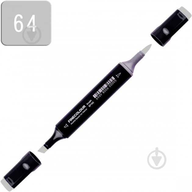 Маркер спиртовой FINECOLOUR EF102-64 серо-зеленый №5 - фото 2 Маркер спиртовой FINECOLOUR EF102-64 серо-зеленый №5 - фото 2