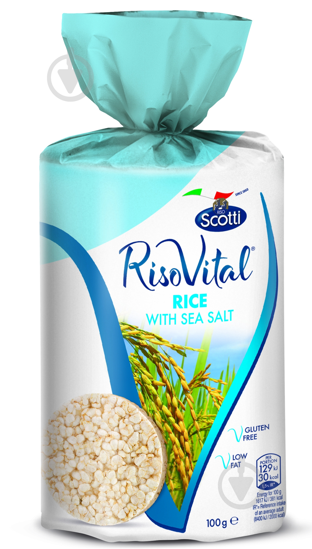 Хлебцы Riso Scotti рисовые с морской солью 100 г - фото 1