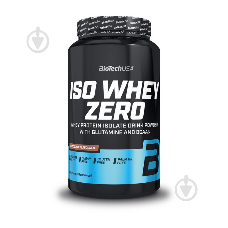 Протеин BioTechUSA IsoWhey Zero Lactose Free печенье и сливки 0,908 кг - фото 1