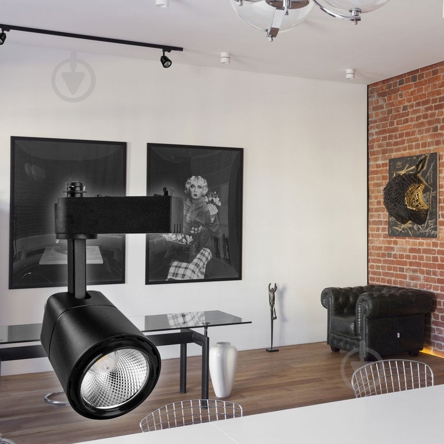 Трековий прожектор LightMaster LED 8 Вт 4000 К чорний AL532 - фото 5