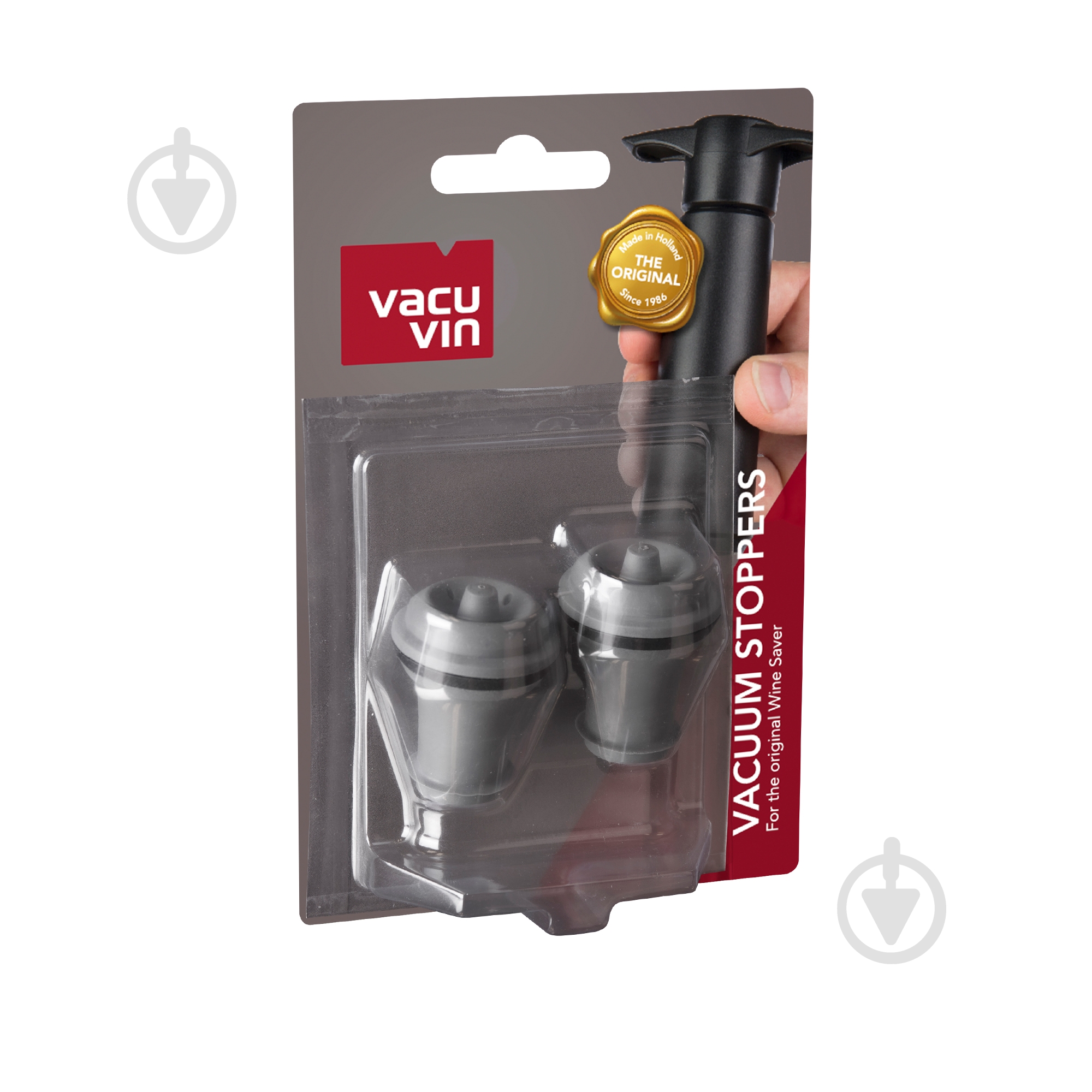 Набор вакуумных пробок для вина Pulltex VACUUM WINE STOPPER GREY 2 шт. - фото 2 Набор вакуумных пробок для вина Pulltex VACUUM WINE STOPPER GREY 2 шт. - фото 2