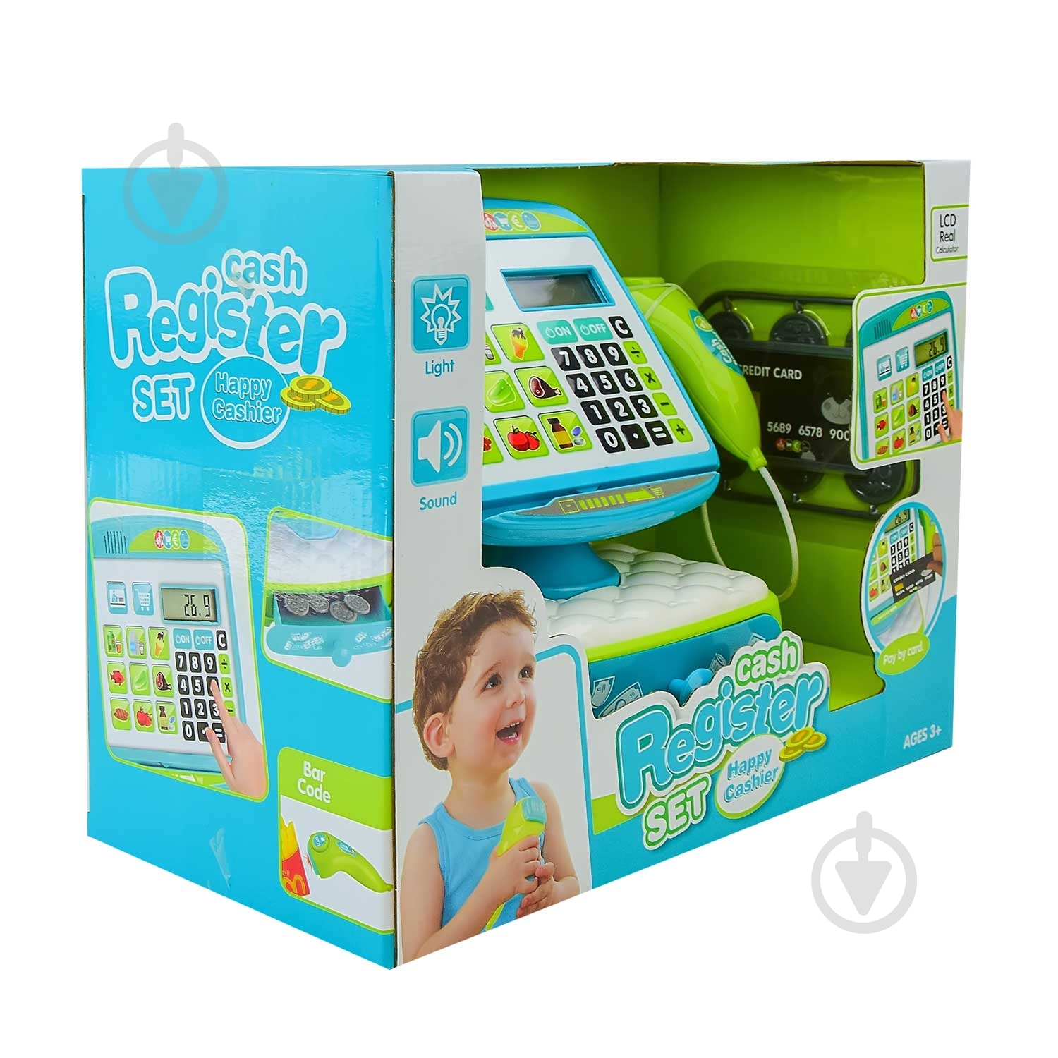 Игровой набор Касса игрушечная с аксессуарами 35580A - фото 4 Игровой набор Касса игрушечная с аксессуарами 35580A - фото 4