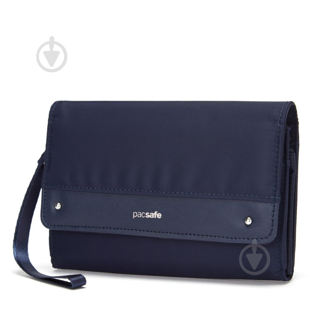 Кошелек-клатч Pacsafe RFIDsafe clutch wallet темно-синий - фото 3