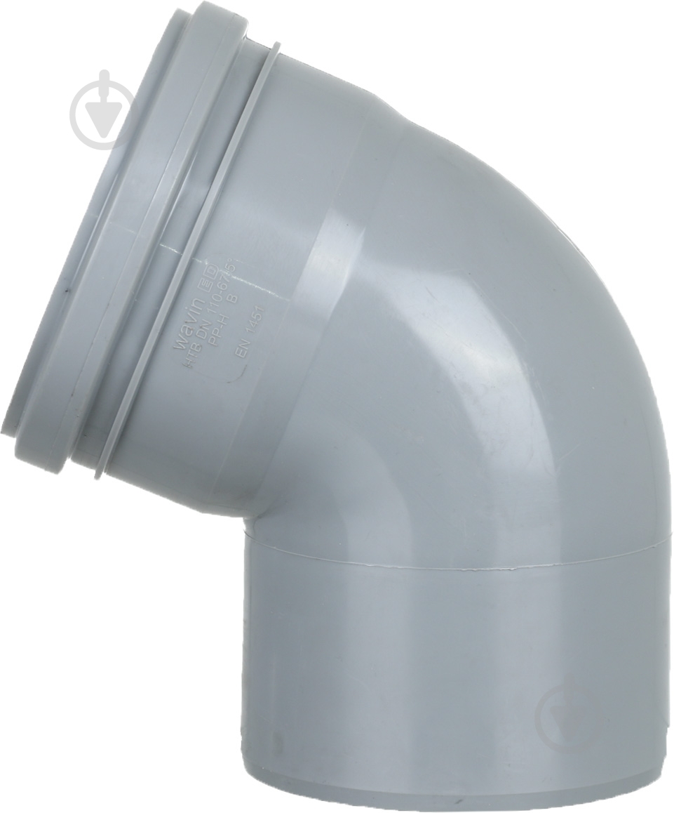 Колено канализационное Wavin 110/67,3 - фото 2