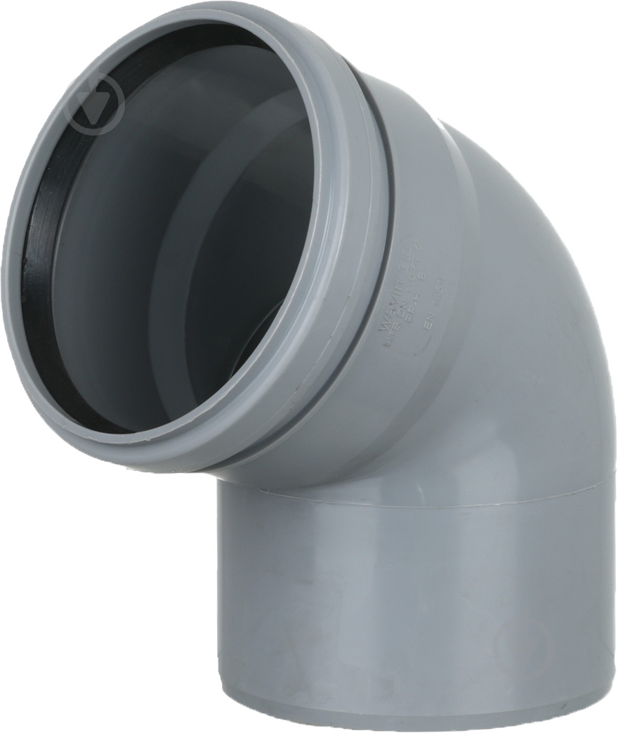 Колено канализационное Wavin 110/67,3 - фото 1