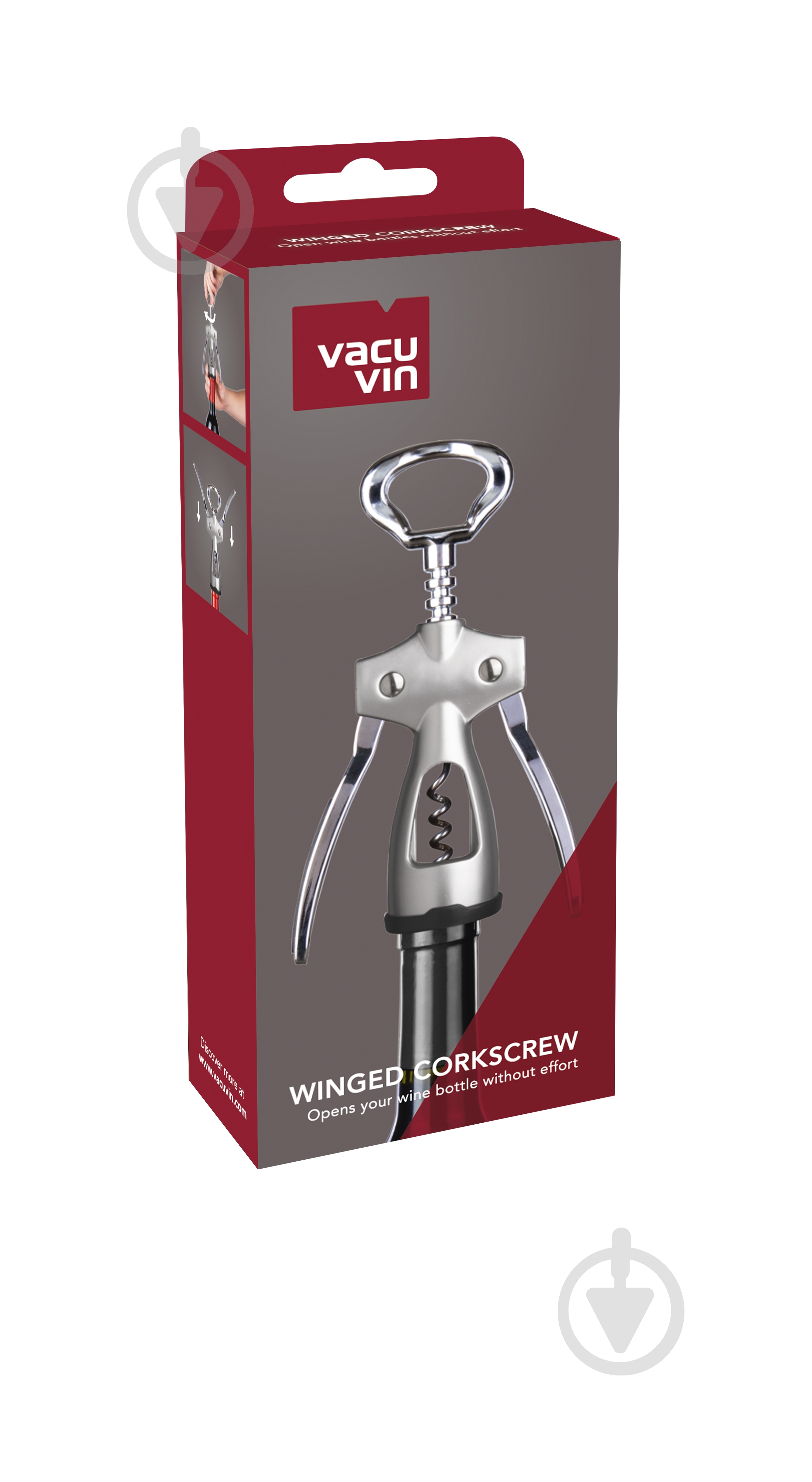 Штопор-бабочка Vacu Vin Winged Corkscrew Silver - фото 2