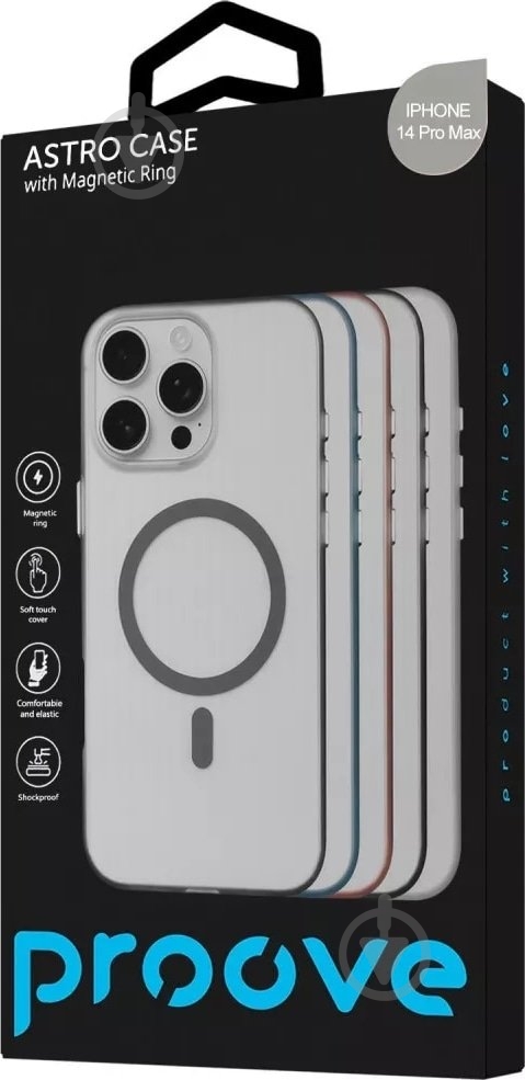 Чехол Proove Astro Case with Magnetic Ring для Apple iPhone 14 Pro Max mint (PCASIP14PM09) - фото 3