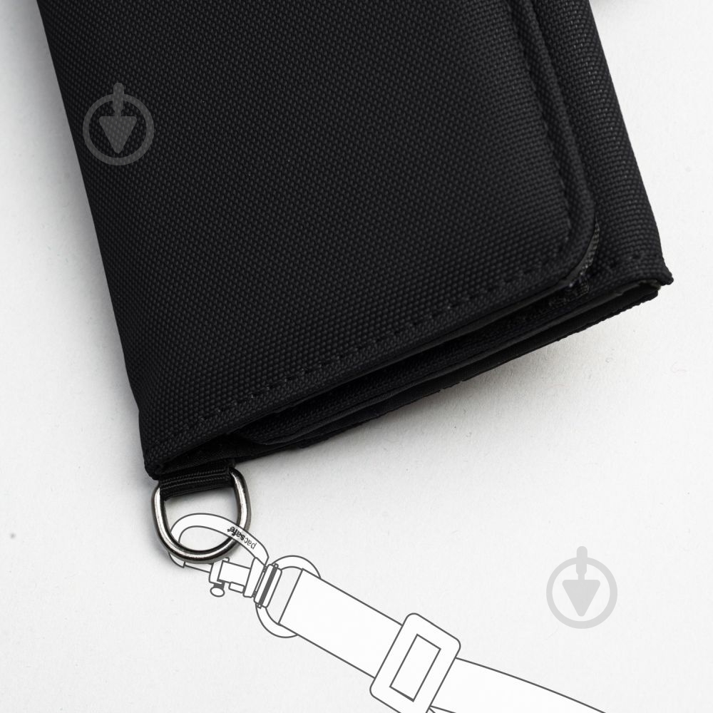 Кошелек Pacsafe RFIDsafe trifold wallet черный - фото 5 Кошелек Pacsafe RFIDsafe trifold wallet черный - фото 5
