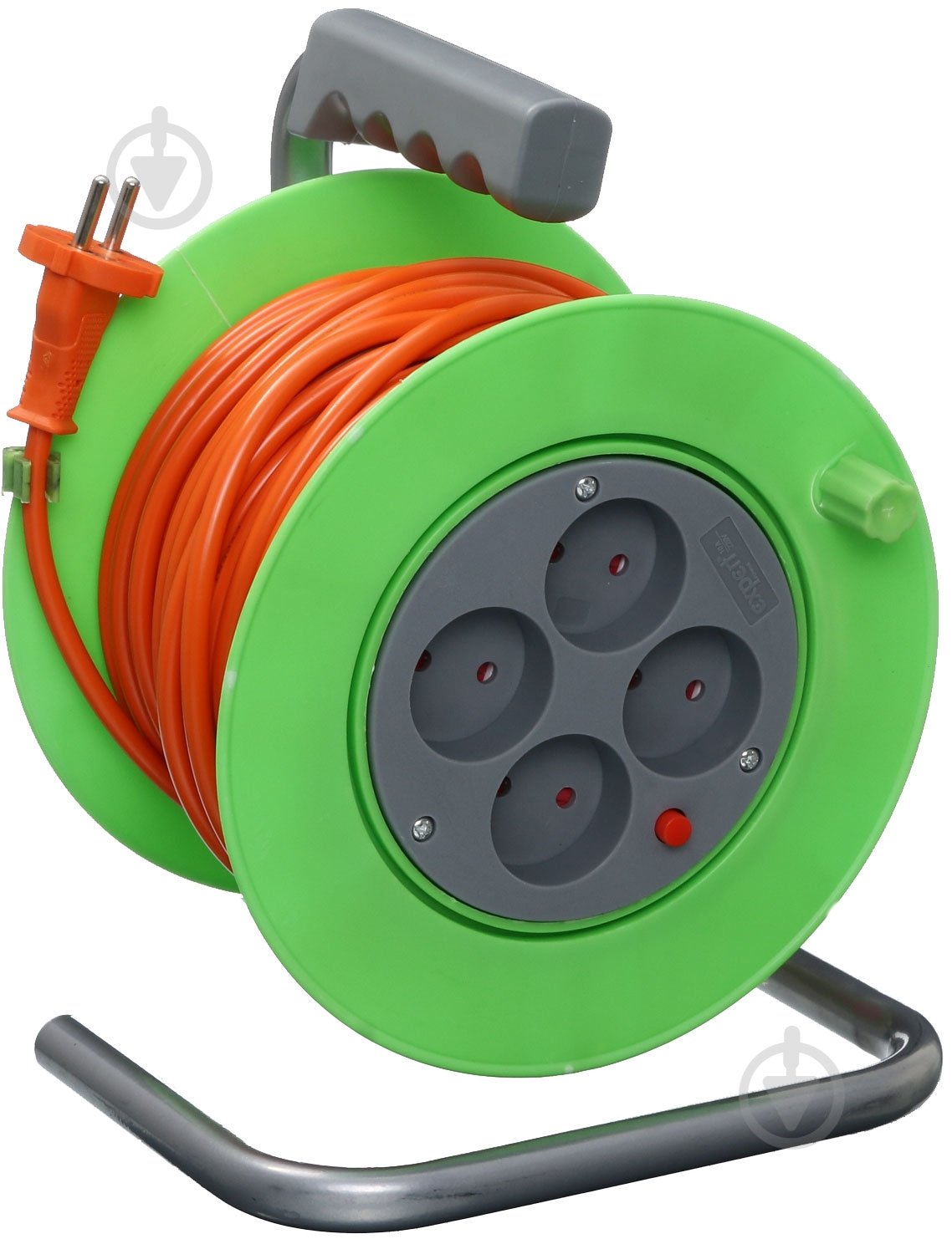 Подовжувач на котушці Expert Power ПВС 2х1,0 2,2 кВт без заземлення 4 гн. помаранчевий 20 м CR4E-2x1.0x20m - фото 1
