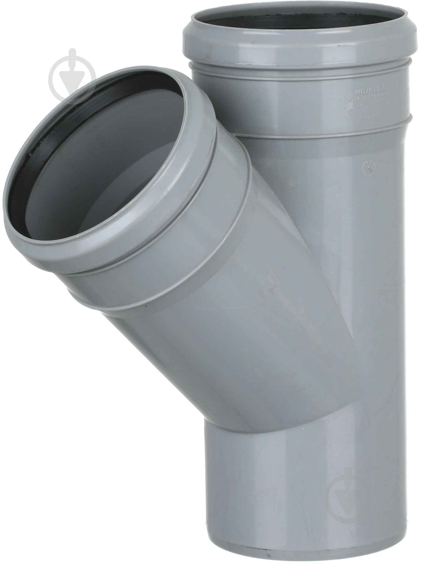 Тройник канализационный Wavin 110х110/45 - фото 1