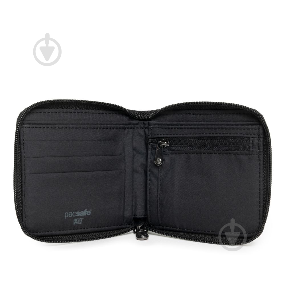 Кошелек Pacsafe RFIDsafe zip around wallet черный - фото 4