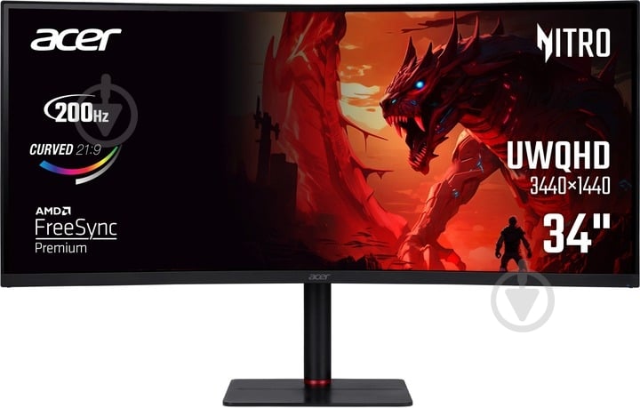 Монитор Acer Nitro XV345CURX0bmiipphx 34" (UM.CX5EE.001) - фото 1