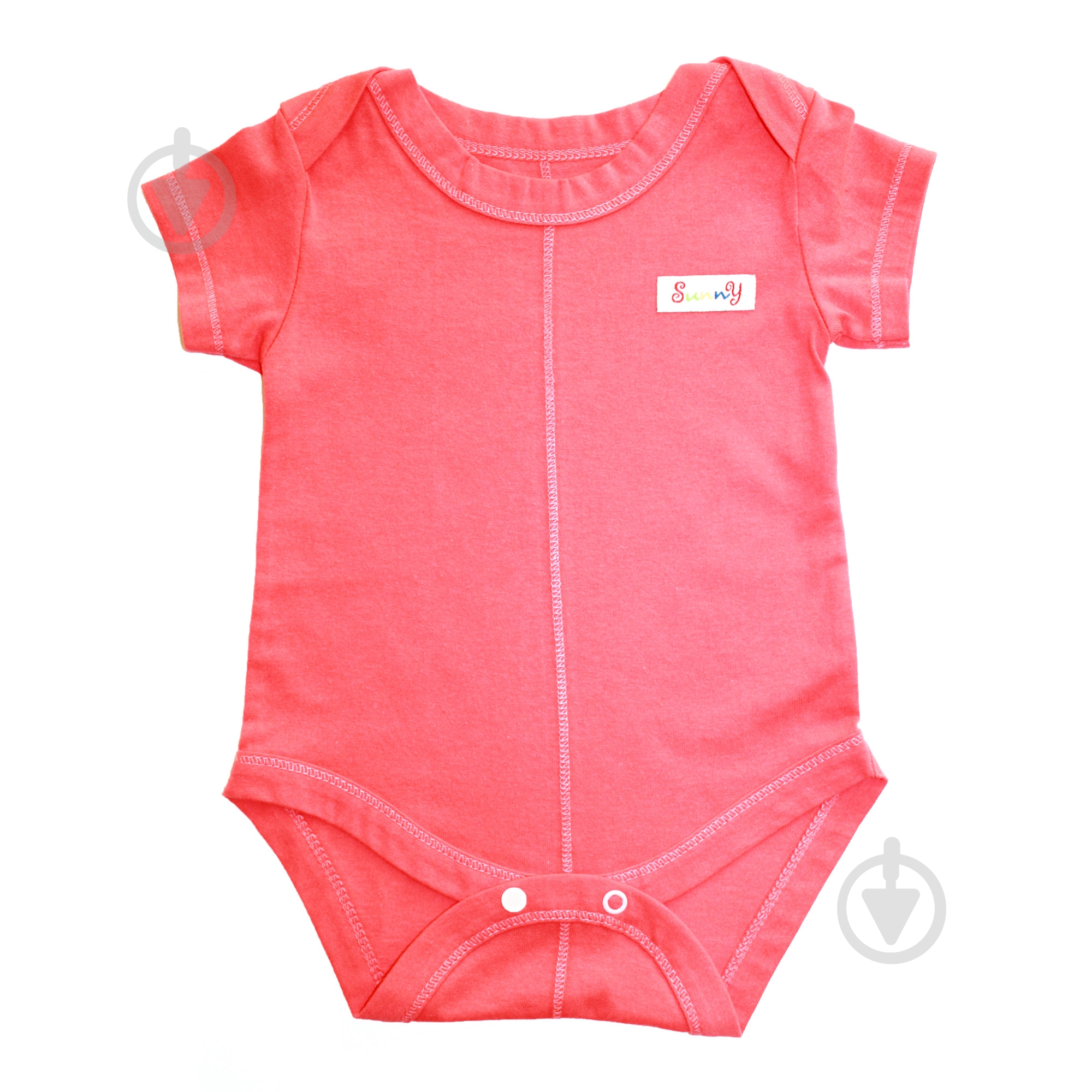 Боди детское для девочки Lucky tots р.68 коралловый 3Л - фото 1