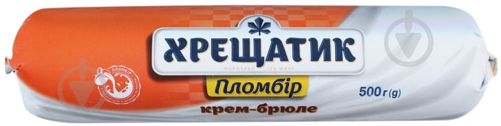 Мороженое Хрещатик 12% пломбир крем-брюле 500 г - фото 1