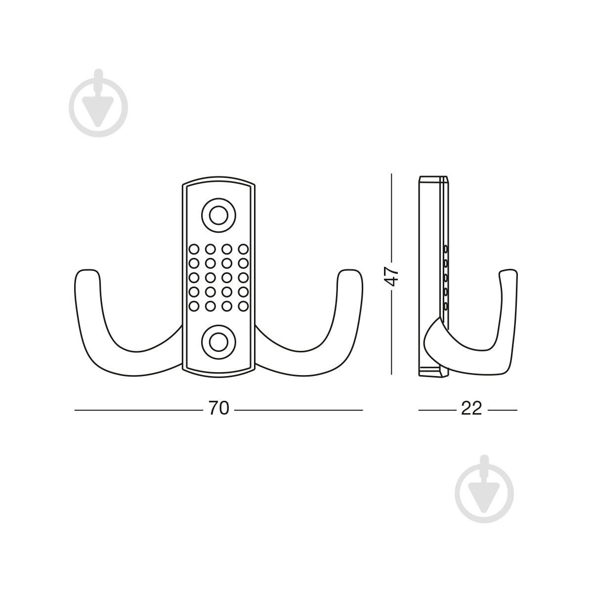 Крючок MVM Z-341 Black - фото 2