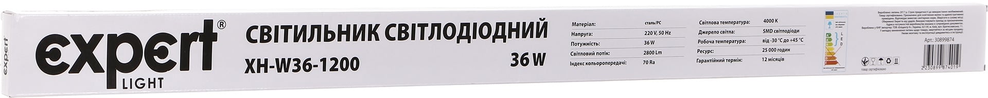 Світильник світлодіодний Expert LED 36 Вт 4000 К холодний XHW36-1200 - фото 4