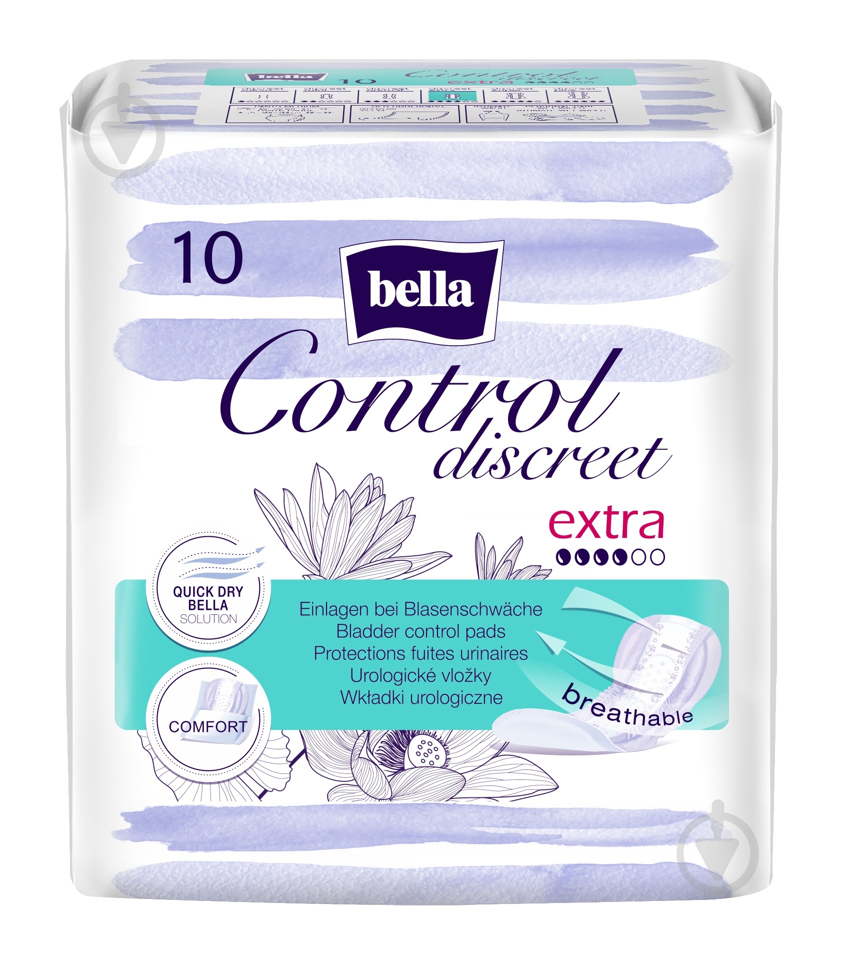 Прокладки урологические Bella CONTROL DISCREET extra 10 шт. - фото 1
