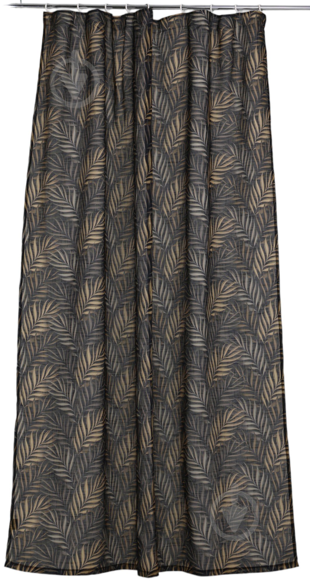 Штора Exclusive Palm Leaves 200х275 см черный La Nuit - фото 1 Штора Exclusive Palm Leaves 200х275 см черный La Nuit - фото 1