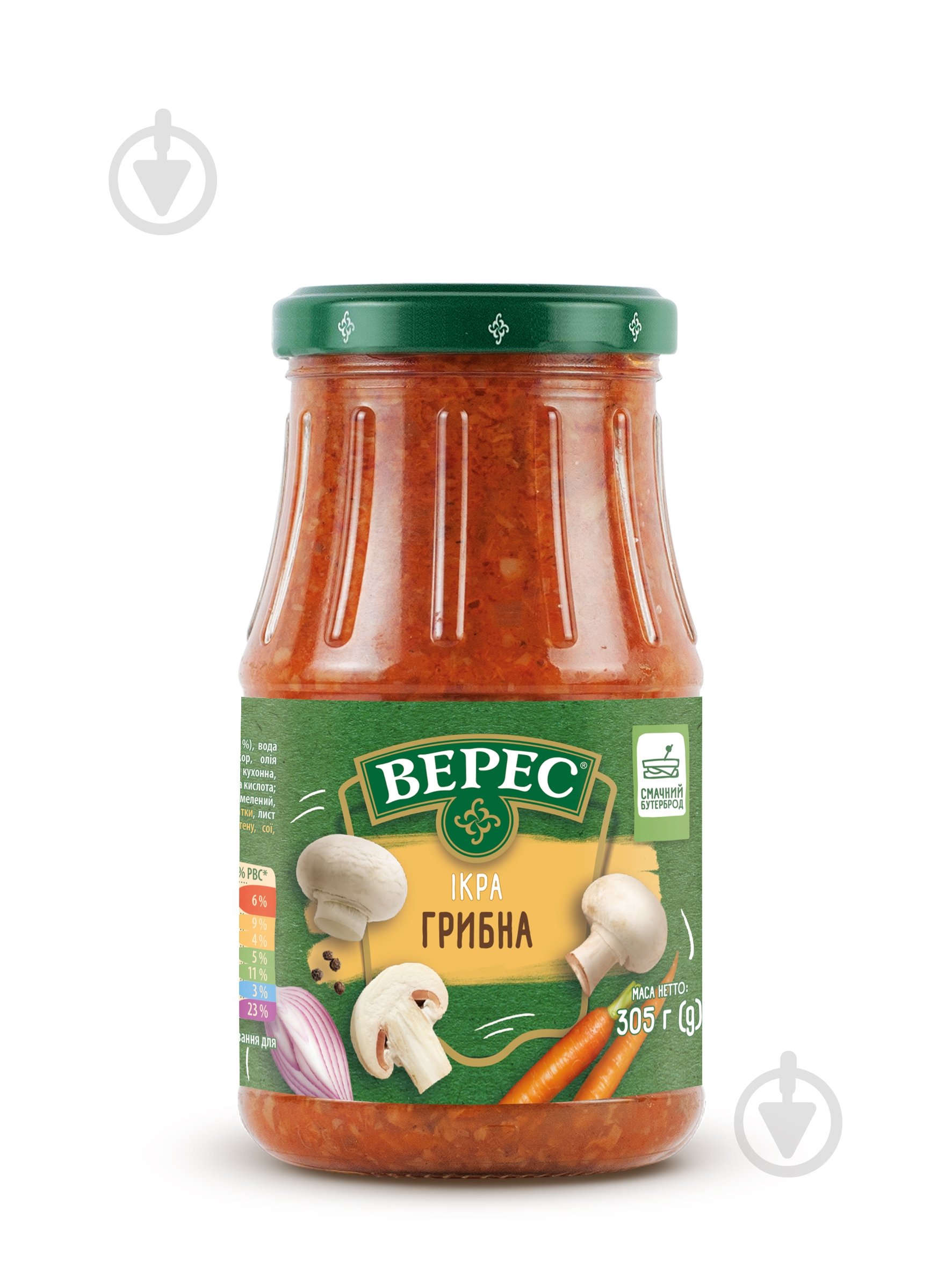 Икра грибная Верес 305 г - фото 1